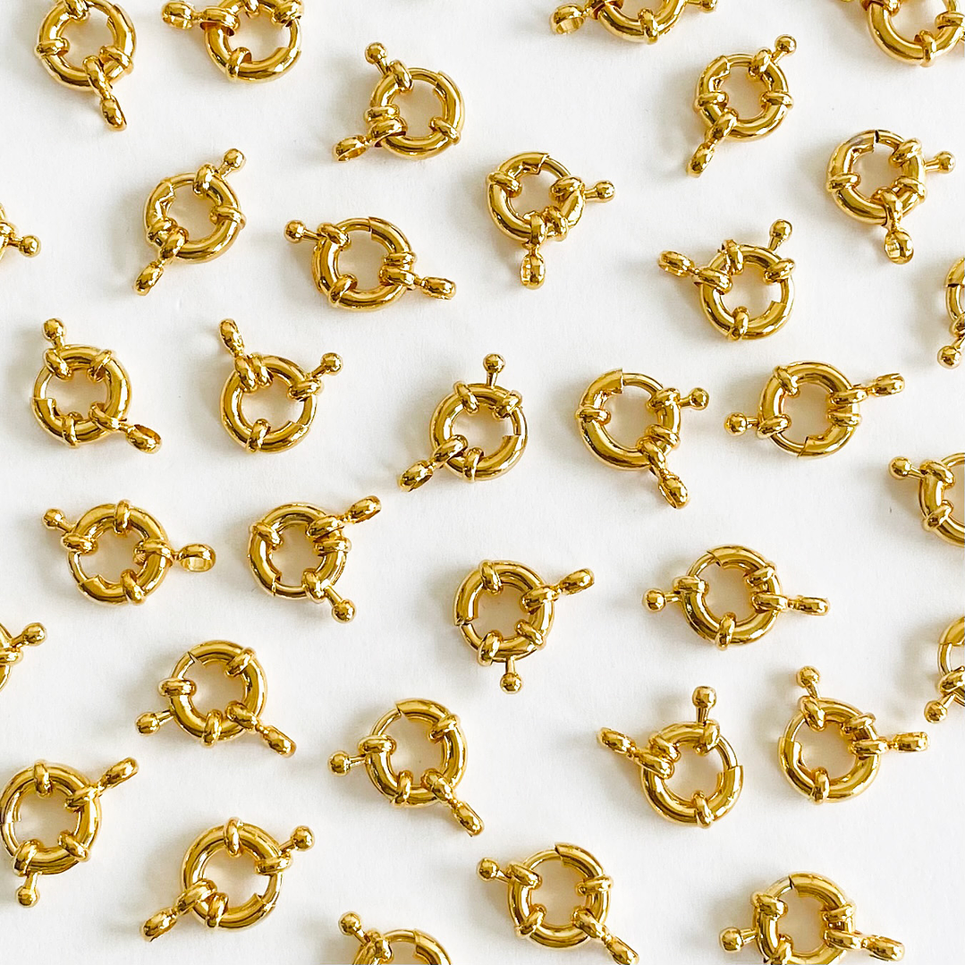 BROCHE ✦ SALVAVIDAS BAÑO DE ORO       1