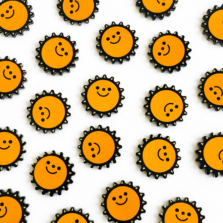 PIN ✦ SOL ANIMADO ACRÍLICO 1