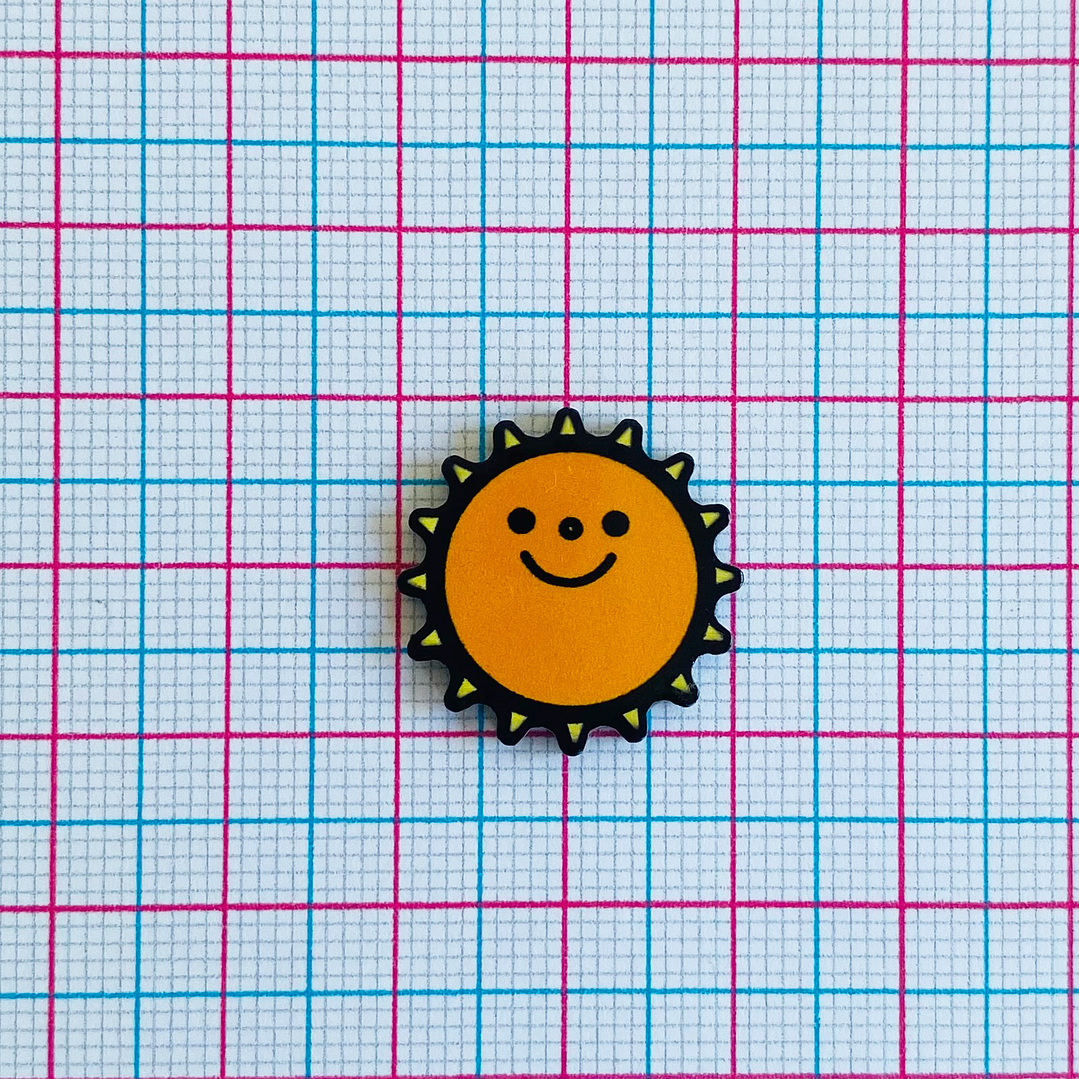 PIN ✦ SOL ANIMADO ACRÍLICO 2
