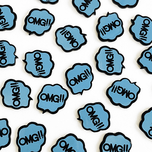 PIN ✦ BURBUJA OMG ACRILICO