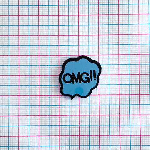 PIN ✦ BURBUJA OMG ACRILICO