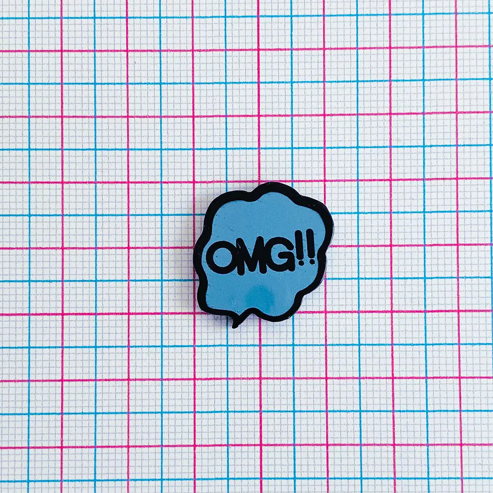 PIN ✦ BURBUJA OMG ACRILICO 2