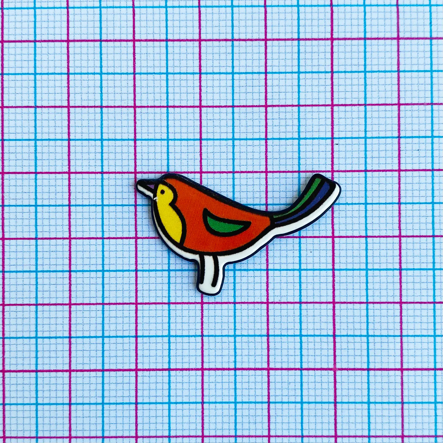 PIN ✦ PÁJARO ACRÍLICO 2