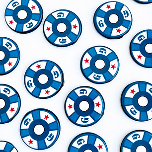 PIN ✦ FICHA DE CASINO (ELIGE TU COLOR FAVORITO)