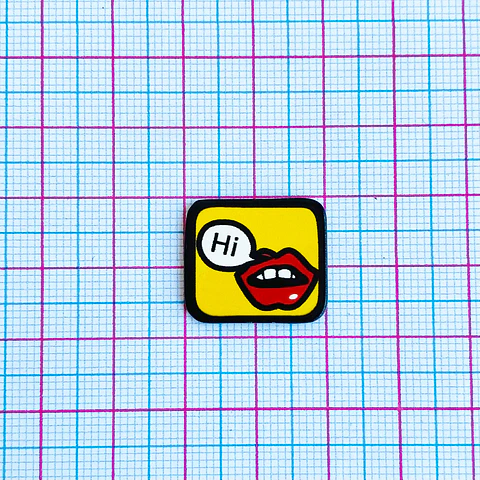 PIN ✦ PLACA LABIOS ACRILICO