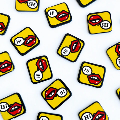 PIN ✦ PLACA LABIOS ACRILICO