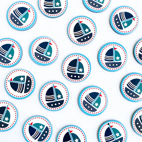 PIN ✦ BARCO ACRÍLICO