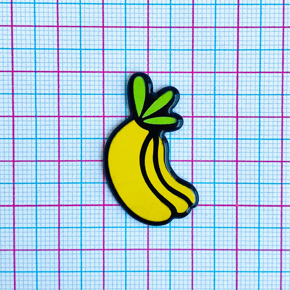 PIN ✦ BANANAS ACRILICAS 2