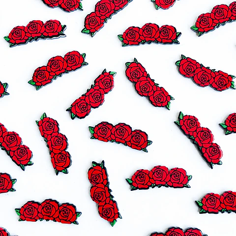 PIN ✦ ROSAS ACRILICO