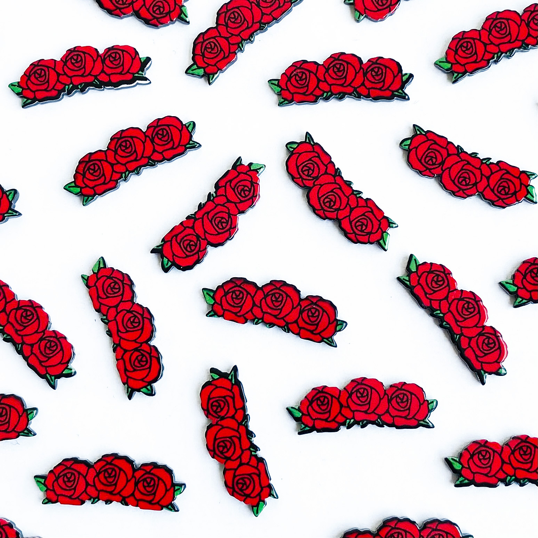 PIN ✦ ROSAS ACRILICO 1