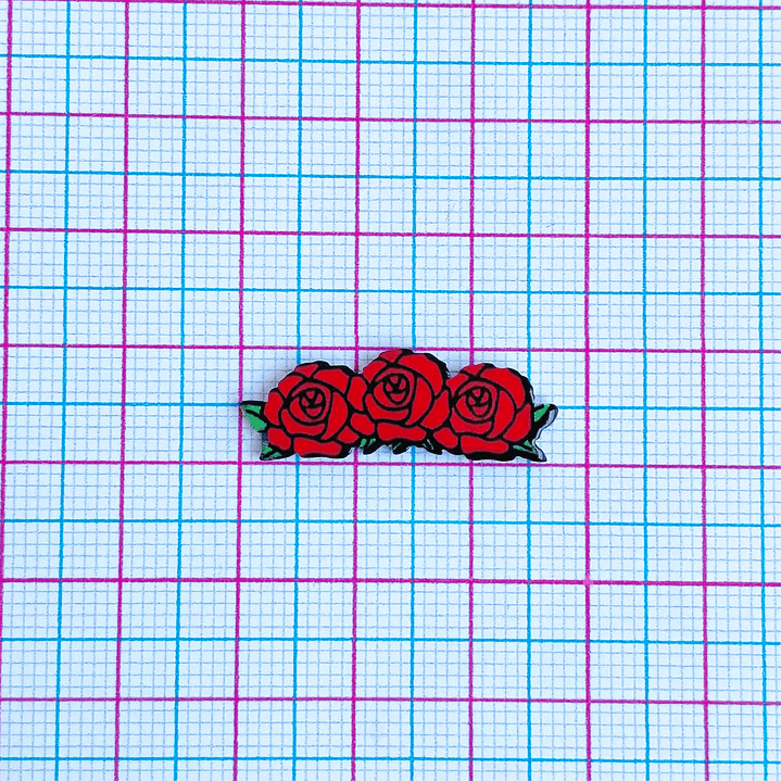PIN ✦ ROSAS ACRILICO 2