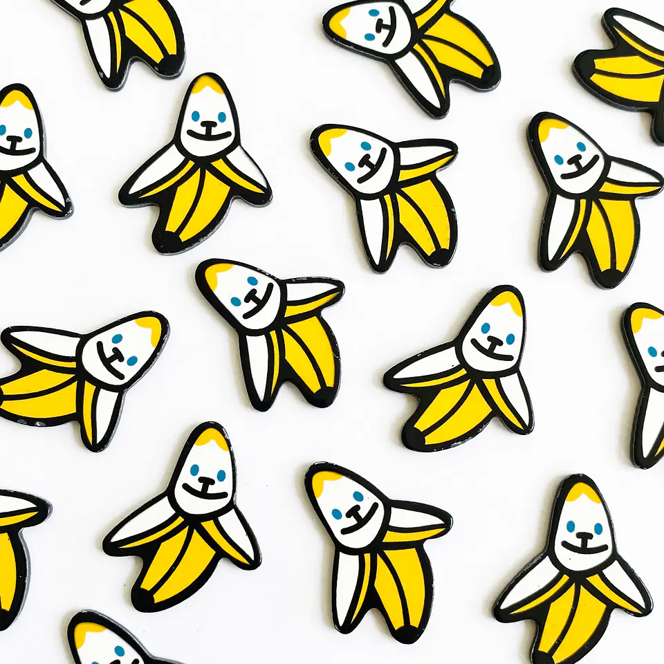 PIN ✦ BANANO ACRILICO  1