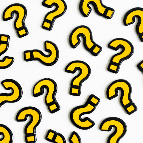 PIN ✦ INTERROGACIÓN ACRILICO