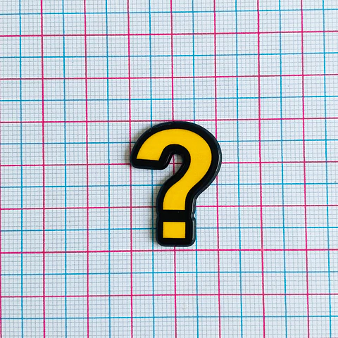PIN ✦ INTERROGACIÓN ACRILICO