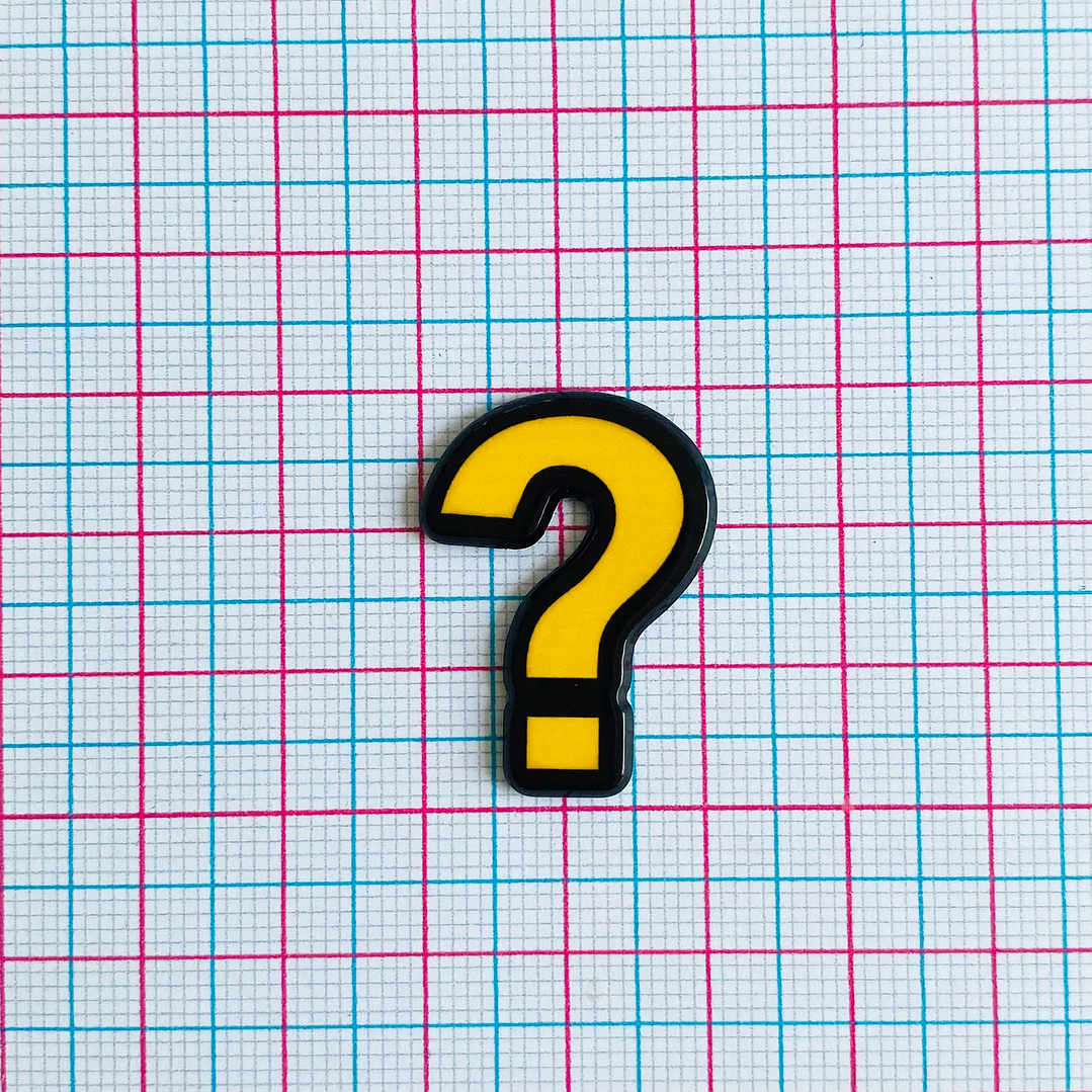 PIN ✦ INTERROGACIÓN ACRILICO 2