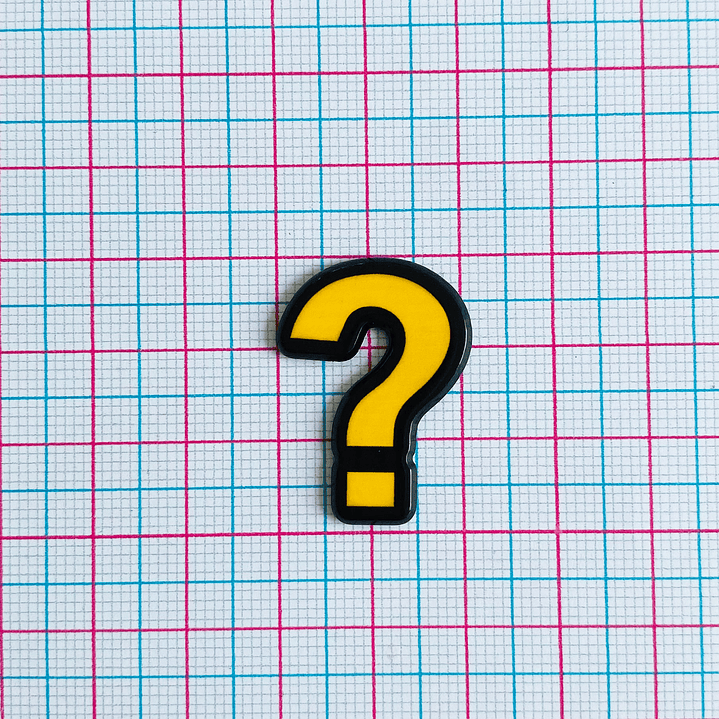 PIN ✦ INTERROGACIÓN ACRILICO 2