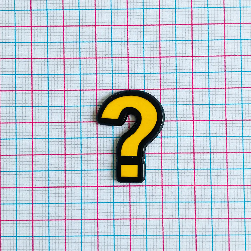 PIN ✦ INTERROGACIÓN ACRILICO 2