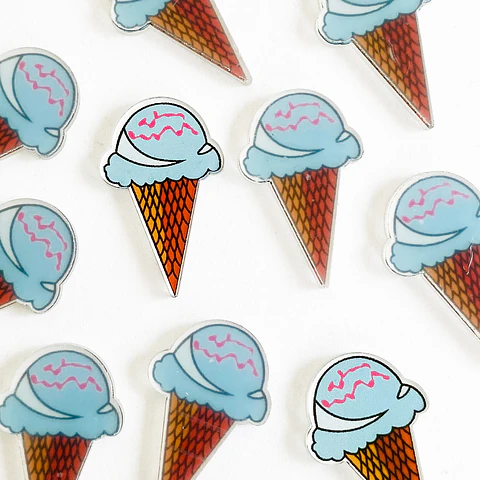 PIN ✦ HELADO ACRILICO