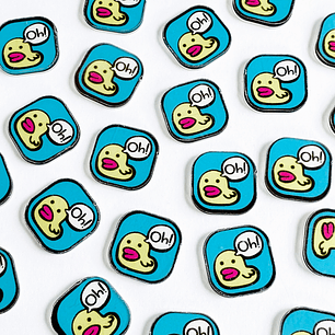 PIN ✦ PLACA PATO ACRILICO