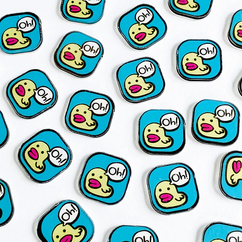 PIN ✦ PLACA PATO ACRILICO