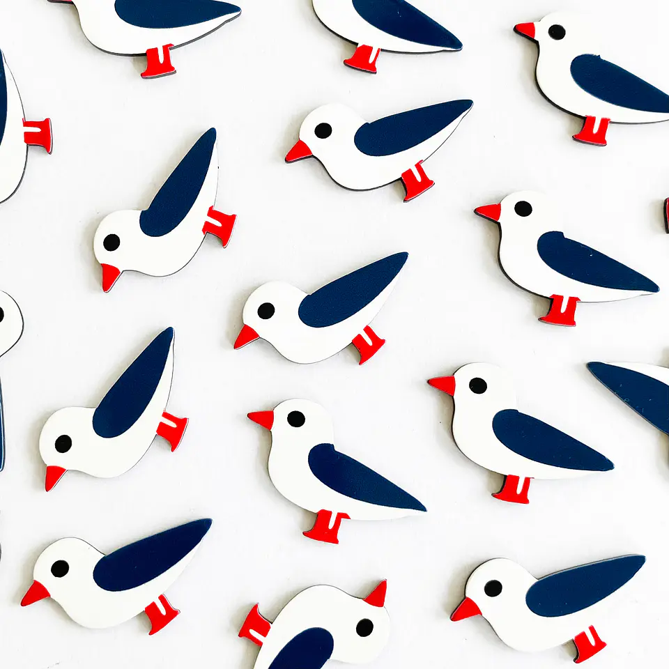PIN ✦ PAJARO ACRILICO 1