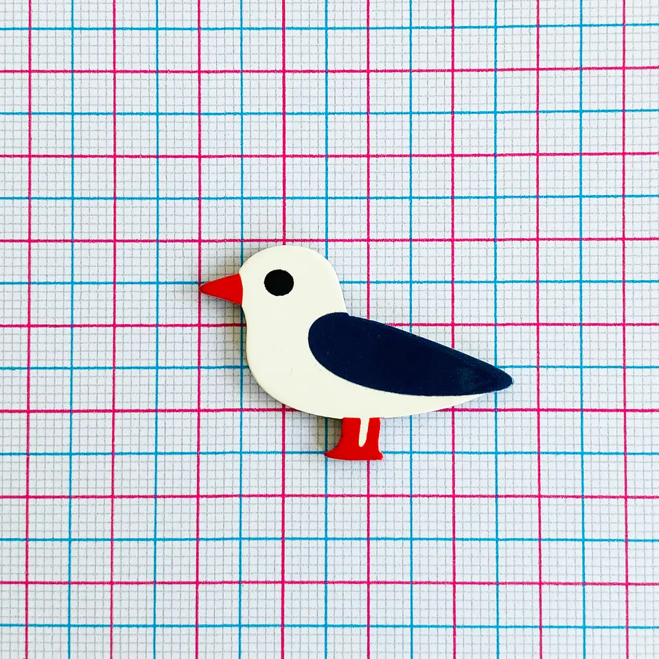 PIN ✦ PAJARO ACRILICO 2