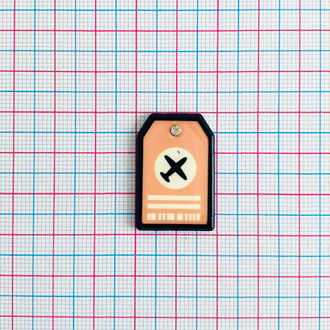 PIN ✦ TAG EQUIPAJE ACRILICO