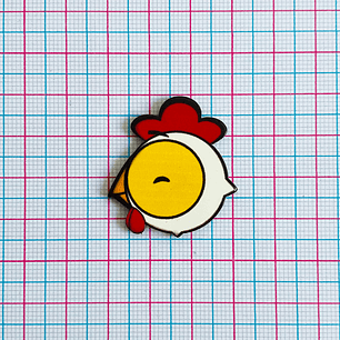 PIN ✦ POLLO ACRILICO