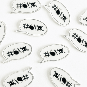 PIN ✦ BURBUJA ACRILICO