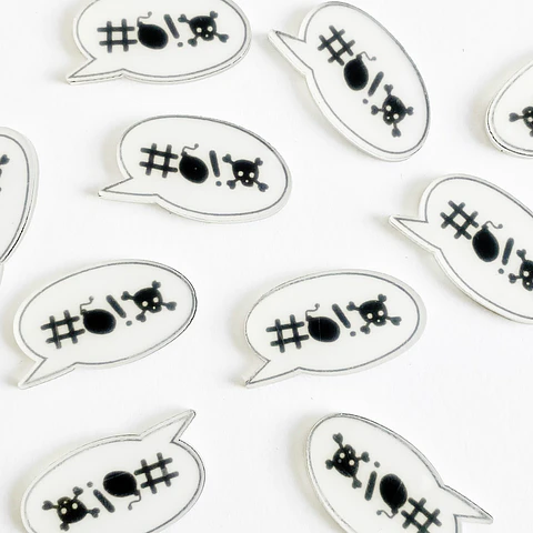 PIN ✦ BURBUJA ACRILICO