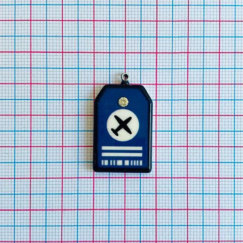 PIN ✦ TAG EQUIPAJE ACRILICO