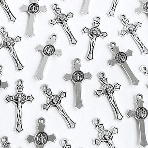 DIJE ✦ CRUZ CRISTO/SAN BENITO ZAMAK