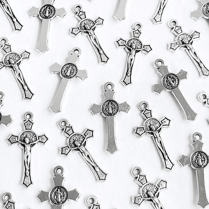 DIJE ✦ CRUZ CRISTO/SAN BENITO ZAMAK 1