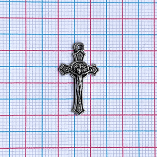 DIJE ✦ CRUZ CRISTO/SAN BENITO ZAMAK