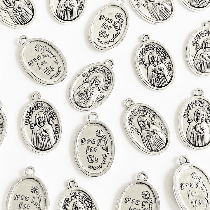 MEDALLA ✦ ROSA MÍSTICA ZAMAK 1