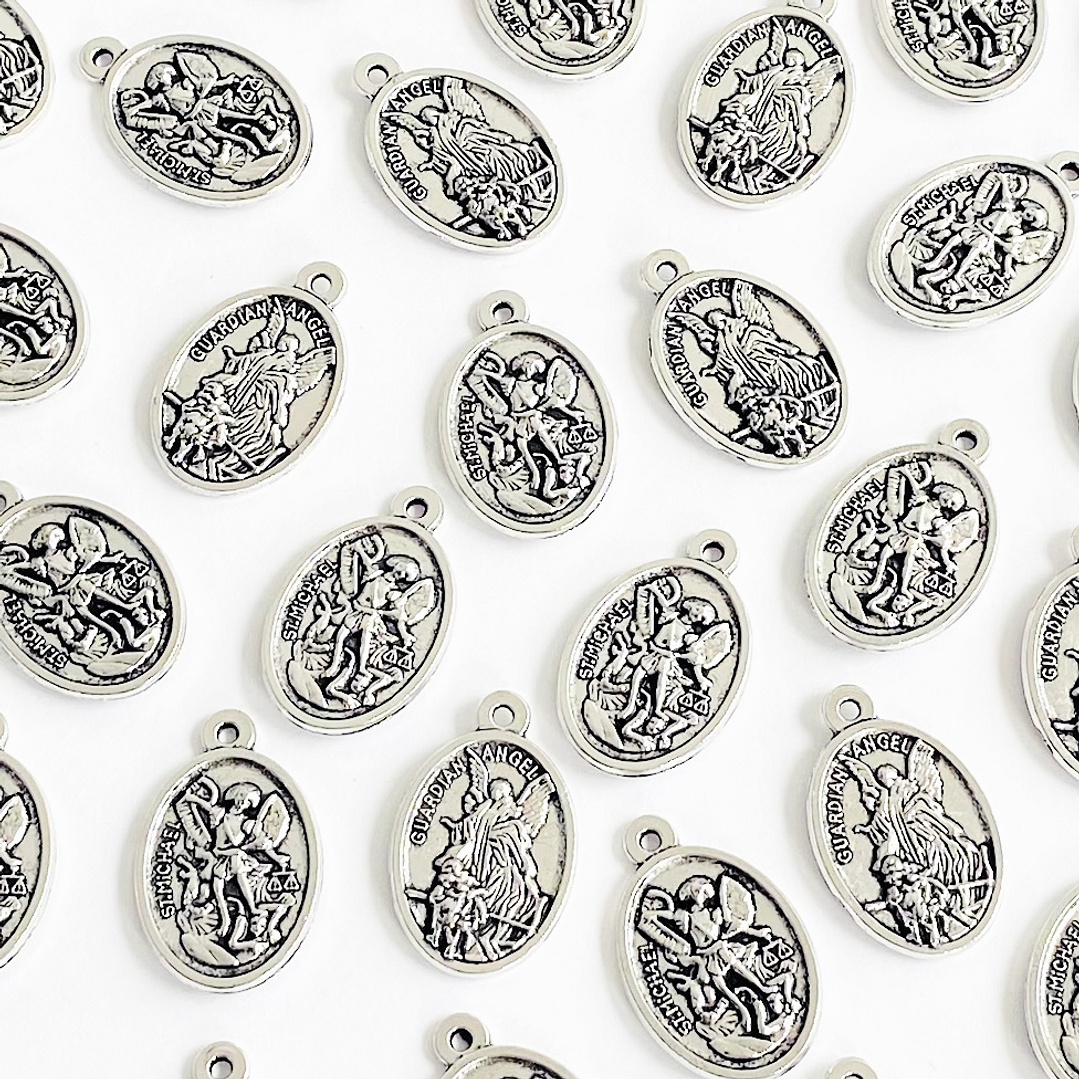 MEDALLA ✦ SAN MIGUEL / ANGEL DE LA GUARDA ZAMAK 1