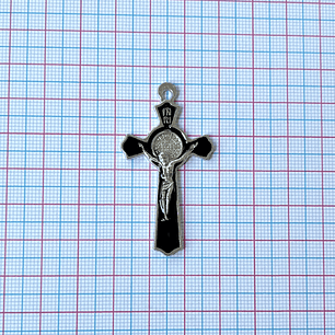 DIJE ✦ CRUZ CRISTO/SAN BENITO ZAMAK (ELIGE TU COLOR FAVORITO)