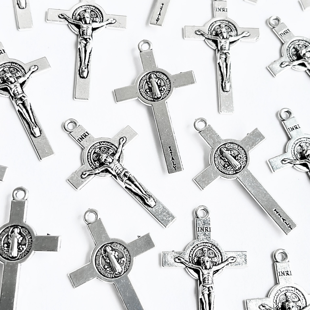 DIJE ✦ CRUZ CRISTO/SAN BENITO ZAMAK 1