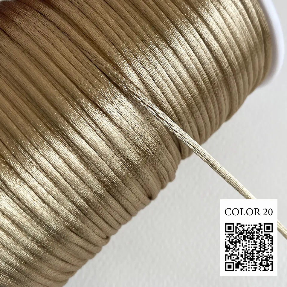 CORDÓN ✦ SEDA ITALIANO PARA 2MM (ELIGE TU COLOR FAVORITO) 10