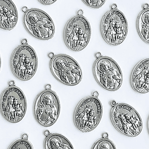 MEDALLA ✦ VIRGEN DEL CARMEN / SAGRADO CORAZÓN ZAMAK