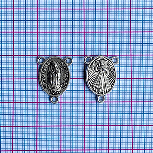 CRUCERO ✦ VIRGEN DE GUADALUPE / SEÑOR DE LA MISERICORDIA EN ZAMAK