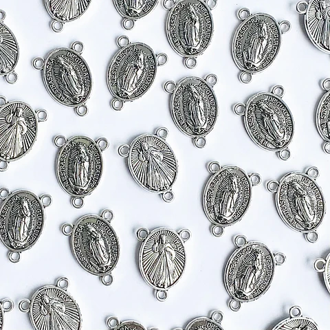 CRUCERO ✦ VIRGEN DE GUADALUPE / SEÑOR DE LA MISERICORDIA EN ZAMAK