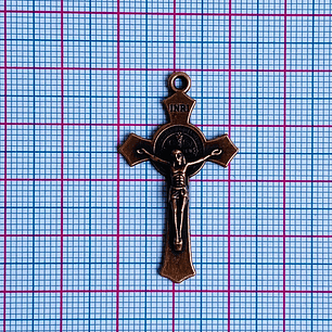 DIJE ✦ CRISTO / SAN BENITO EN ZAMAK