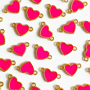 DIJE ✦ CORAZÓN BAÑO DE ORO (ELIGE TU FAVORITO)