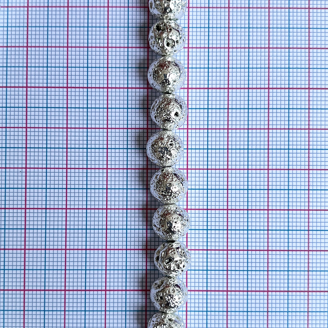 SEPARADOR ✦ BOLA VOLCÁNICA EN ACERINA 8MM (ELIGE TU COLOR FAVORITO) 2