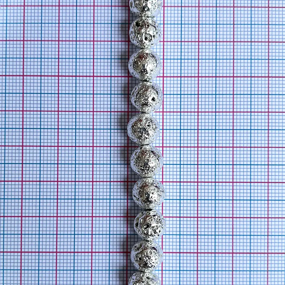 SEPARADOR ✦ BOLA VOLCÁNICA EN ACERINA 8MM (ELIGE TU COLOR FAVORITO) 2