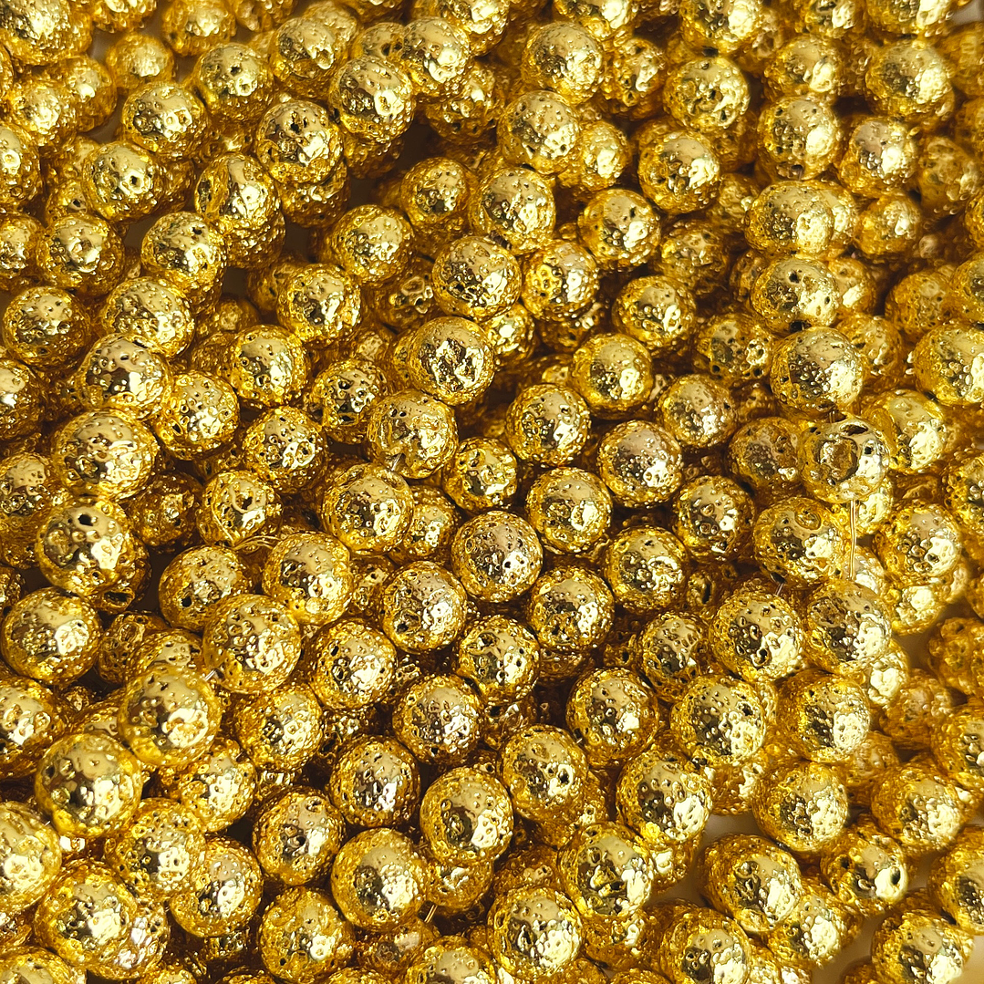 SEPARADOR ✦ BOLA VOLCÁNICA EN ACERINA 8MM (ELIGE TU COLOR FAVORITO) 1