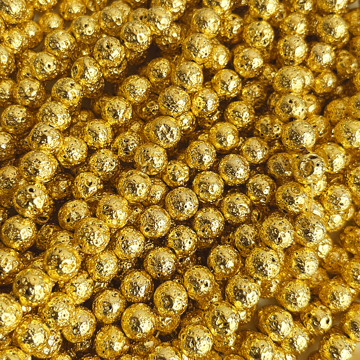 SEPARADOR ✦ BOLA VOLCÁNICA EN ACERINA 8MM (ELIGE TU COLOR FAVORITO) 1