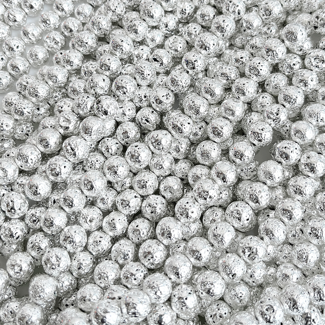 SEPARADOR ✦ BOLA VOLCÁNICA EN ACERINA 8MM (ELIGE TU COLOR FAVORITO) 3