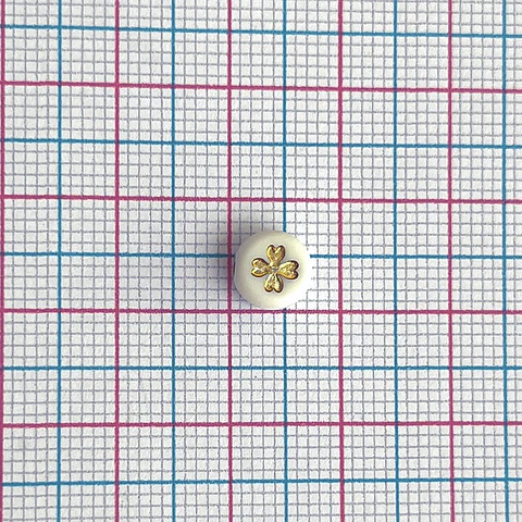 SEPARADOR ✦ PASTILLA TREBOL DORADO